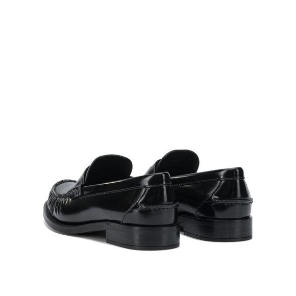 Prada Brushed Leather Loafers IT 37.5 Women - Picture 4 of 5